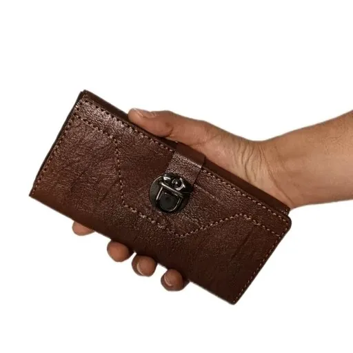 ست کفش طبی زنانه و کیف پول چرمی سه لت