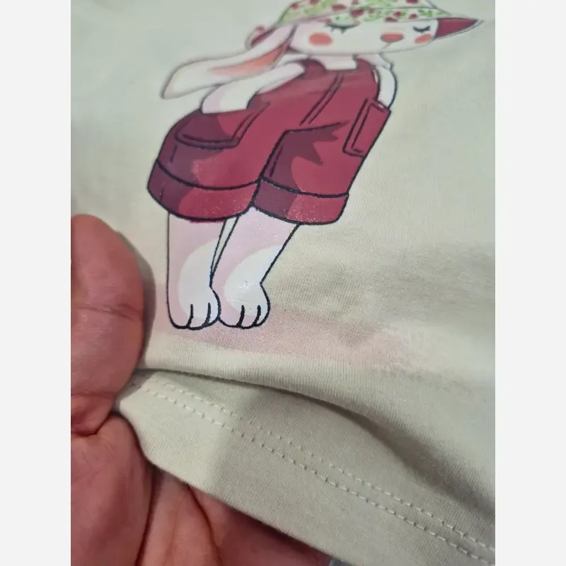 ست تیشرت شلوارک خرگوش دخترانه مدل بانی سایز 35 تا 50